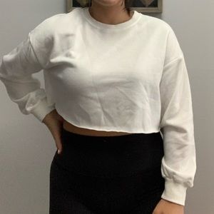 Shein cropped crew neck fleece Size M
